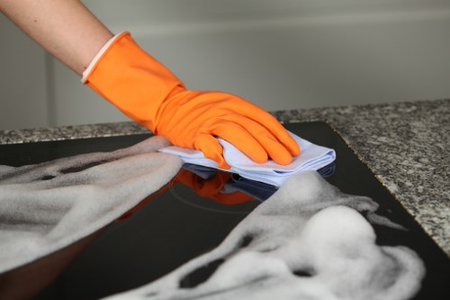 Carpet cleaners team working under an anti-slavery compliance policy