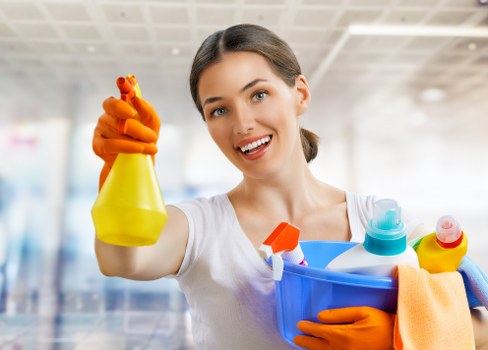 Residential block façade cleaning in North London N1