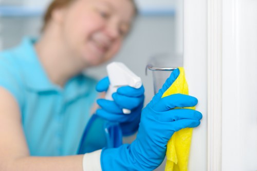 Thorough oven door glass and shelf cleaning in N1