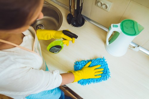 Commercial move out cleaning in an N1 office or workspace