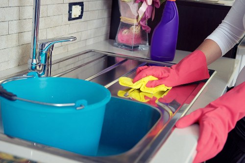 Carpet cleaning team using eco-friendly recycling practices in North London