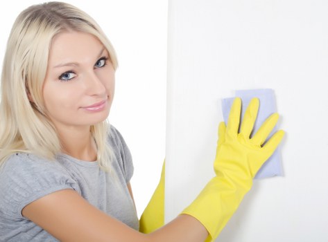 Deep cleaning tools and checklist prepared for a N1 property